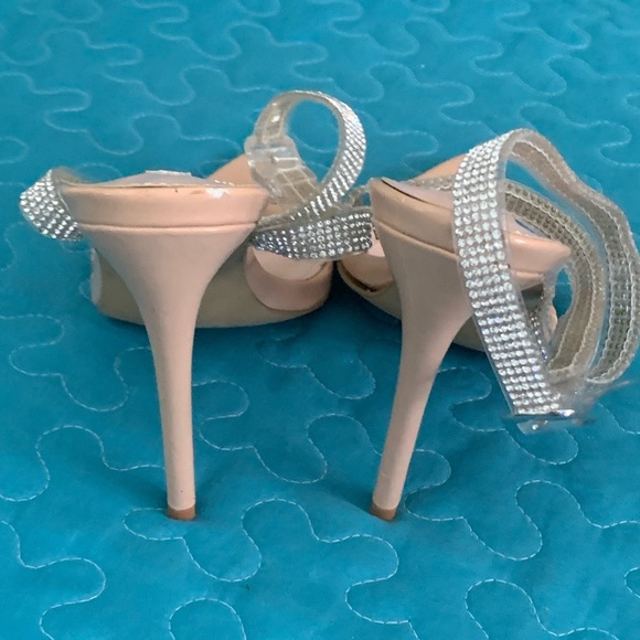 CAPE ROBBIN -Rhinestones Clear Straps Heels - Picture 6 of 11